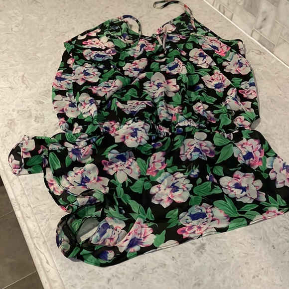 ASOS floral play suit romper size small - Picture 4 of 6